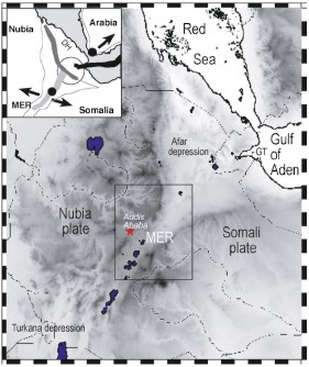 Figure 1 Map of main Ethiopian rift