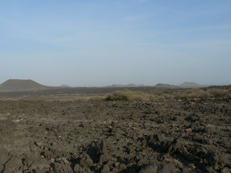 Volcanic cones near Barantu, NW of Dabbahu volcano