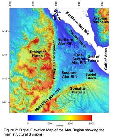 Map of Afar region